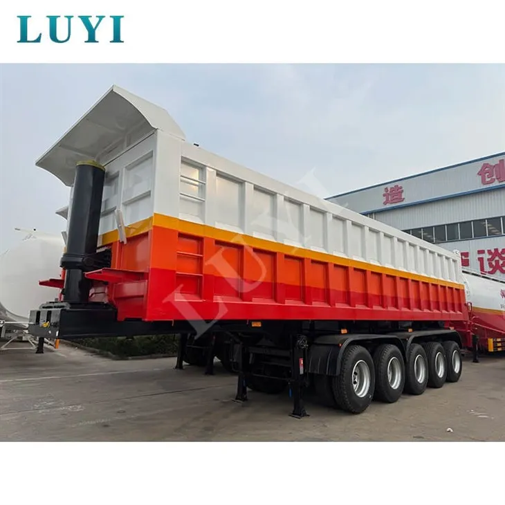 5-axle Heavy-duty 120-ton Rear Dump Trailer, Carbon Steel Self-unloading Truck Trailer high quality